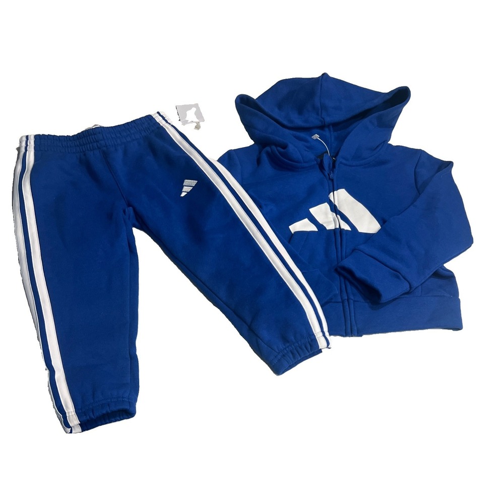 ADIDAS TODDLER BOYS 2 PIECE PANT SET SIZE 3T COLOR ROYAL BLUE